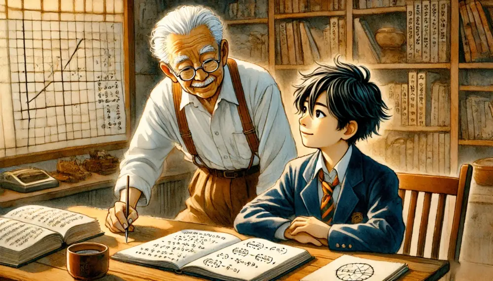 博士に数学を教わるルート